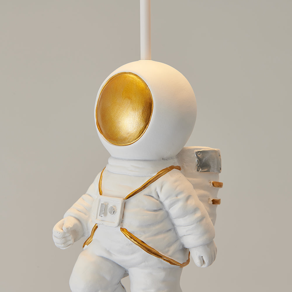 LunarAstral Moderne LED Plafondlamp - Maan en Astronaut Design van Acryl voor Slaapkamer en Kinderkamer