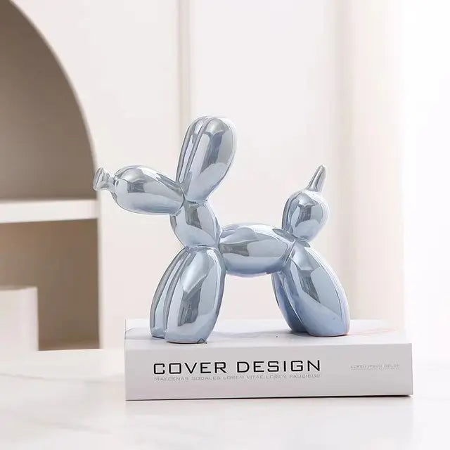 FluffyHond - Moderne Ballon Hond Sculptuur voor Interieurdecoratie