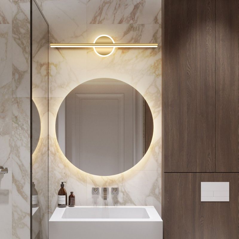 LeonaLux - Moderne LED Wandlamp Rond/Vierkant Zwart/Goud Metaal/Silicone voor Woonkamer, Slaapkamer & Badkamer