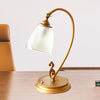 GoldLuxe - Tafellamp met Vintage Gouden Metalen Nachtlamp | Sfeervolle Verlichting voor Klassieke Interieurs