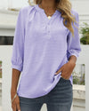 Amara - Gestructureerde Langarm Blouse voor Dames | Elegante en Stijlvolle Blouse