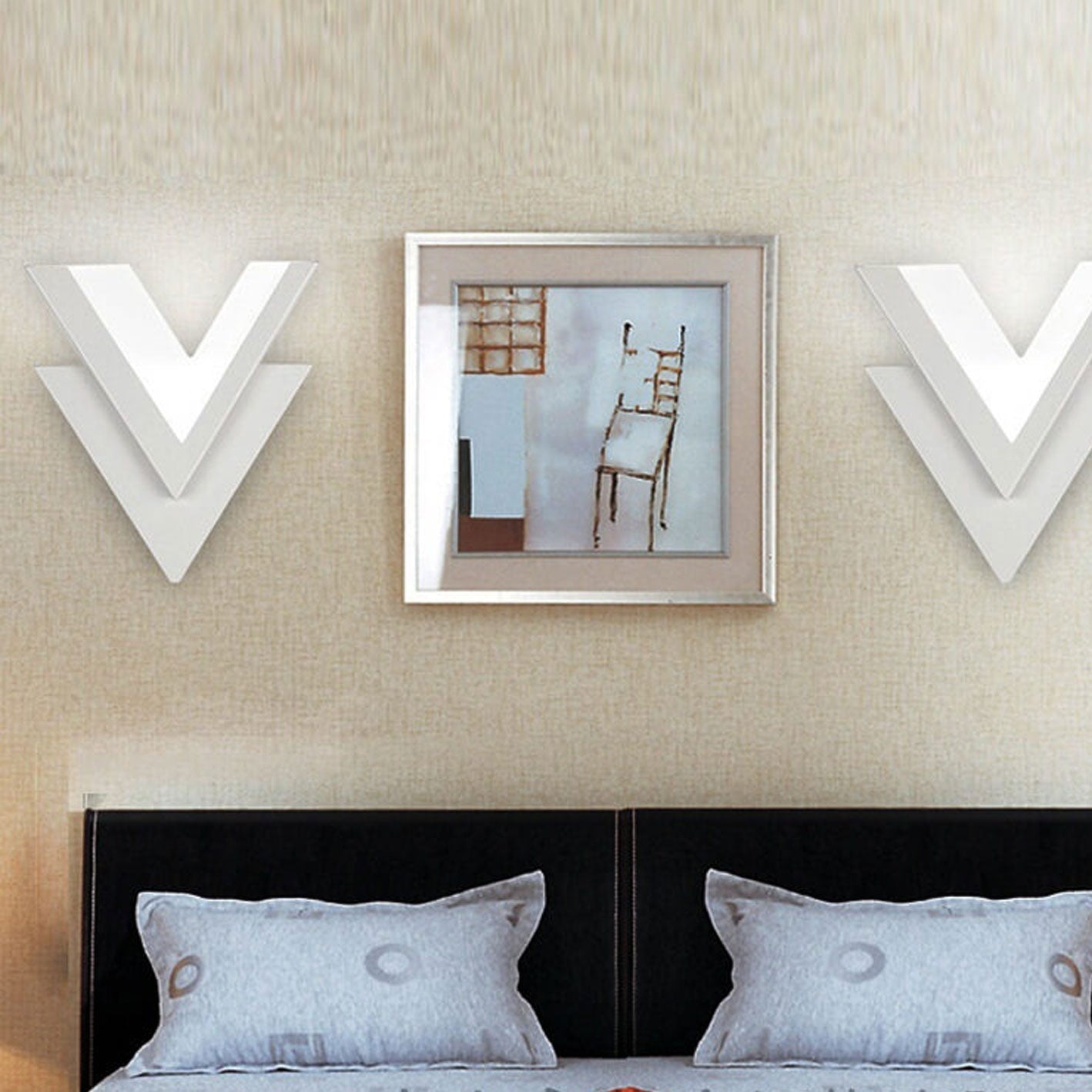 V-Lite - Minimalistische V-vormige LED-wandlamp | Creatieve en moderne verlichting