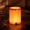 WoodGlow - Tafellamp met Ingebouwde Batterij en Touch Control LED-verlichting | Perfect voor Slaapkamer en Bureau