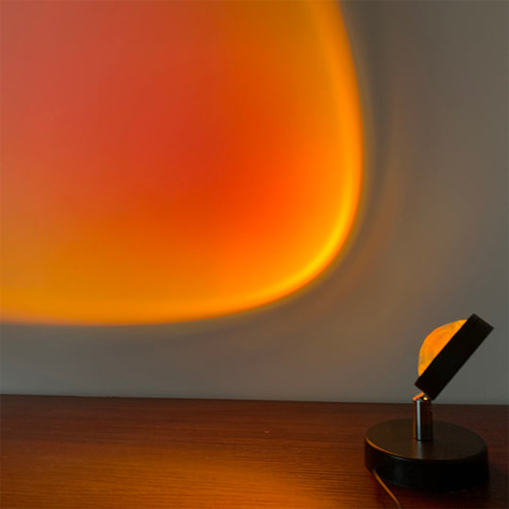 BrightGlow - Retro Zonsondergang Tafellamp | Sfeervolle Verlichting voor Elke Kamer