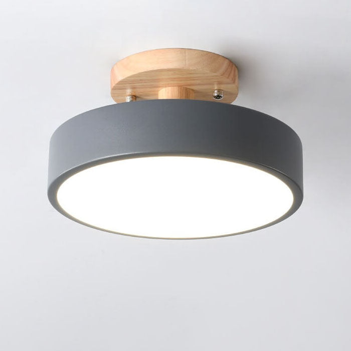 ScandiLuxe Ronde LED Half-Inbouw Plafondlamp - Modern Design en Energiezuinige Verlichting