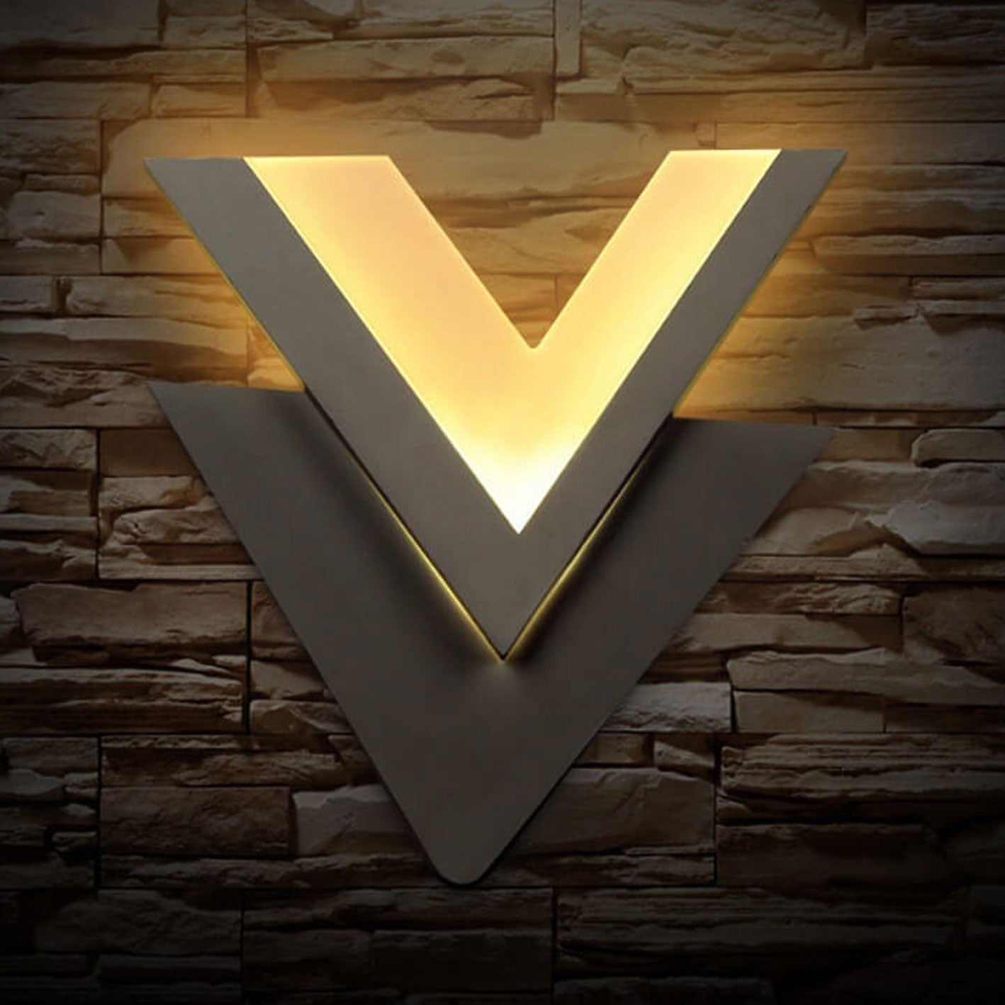 V-Lite - Minimalistische V-vormige LED-wandlamp | Creatieve en moderne verlichting