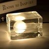 BrightBlock - Minimalistische Tafellamp met Transparante Glazen Kubus | Modern Design