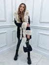 Livia - Luxueuze Winterjas met Imitatiebontkraag voor Dames