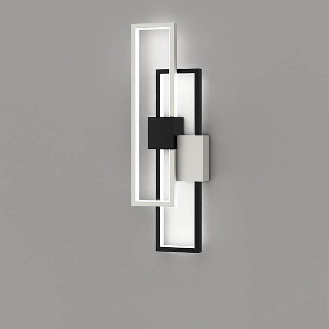 SilQube - Creatieve minimalistische LED-wandlamp met vierkant frame van ijzer en siliconen | Modern design voor sfeervolle verlichting