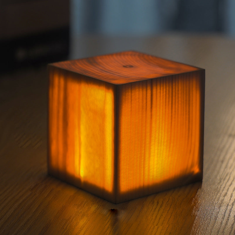WoodGlow - Tafellamp met Ingebouwde Batterij en Touch Control LED-verlichting | Perfect voor Slaapkamer en Bureau