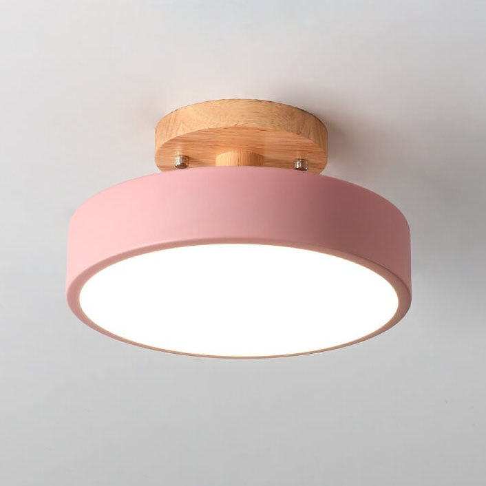 ScandiLuxe Ronde LED Half-Inbouw Plafondlamp - Modern Design en Energiezuinige Verlichting