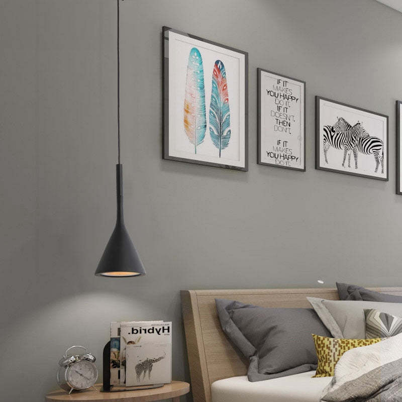 TriLux Moderne Driehoek Hanglampen - Zwart, Wit en Geel Designlampen voor Woonkamer en Eettafel