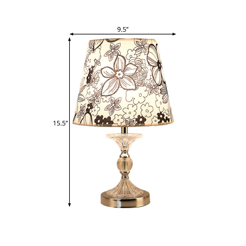 Elegante Tafellamp met Bloemmotief | Stijlvolle Verlichting voor Woonkamer en Slaapkamer