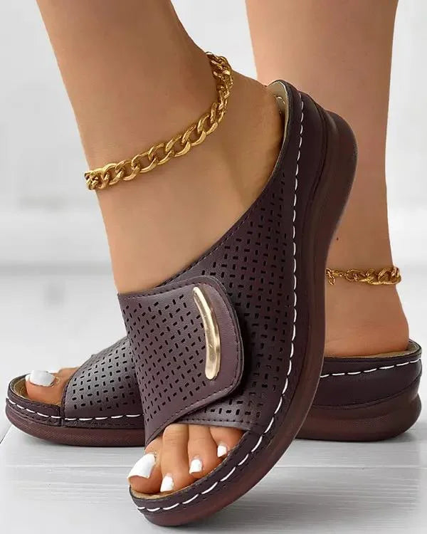 Sophia - Orthopedische Peep-Toe Sandalen | Comfortabele en Stijlvolle Zomersandalen voor Dames