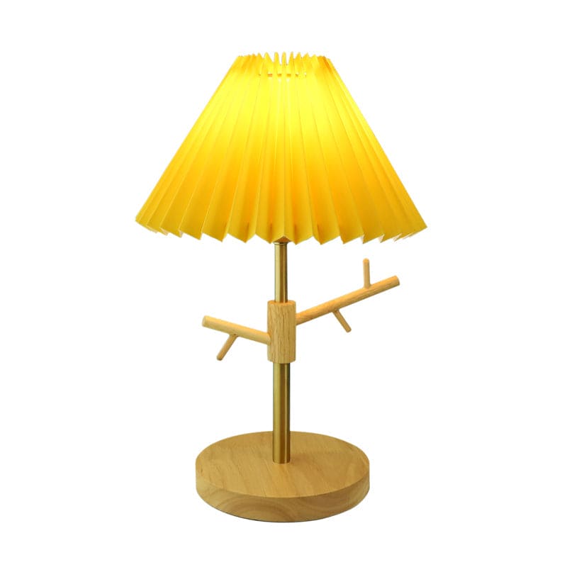 Nordic Vouw Nachtkastlamp met Ornamentenplank | Stijlvolle en Functionele Verlichting voor Slaapkamer