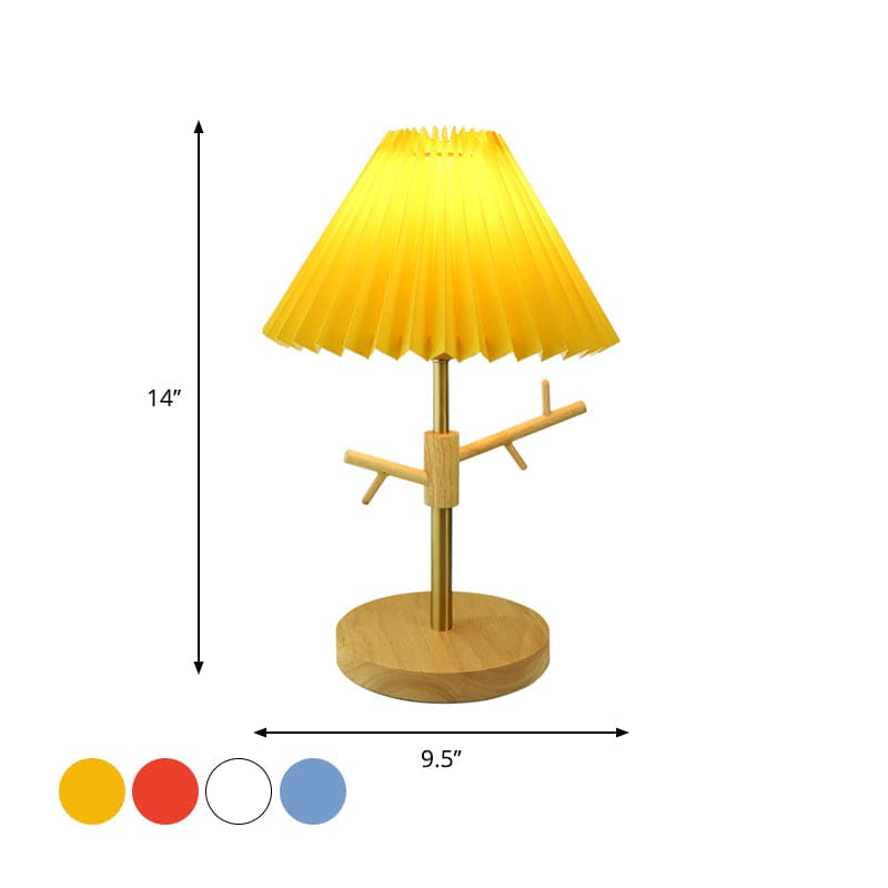 Nordic Vouw Nachtkastlamp met Ornamentenplank | Stijlvolle en Functionele Verlichting voor Slaapkamer