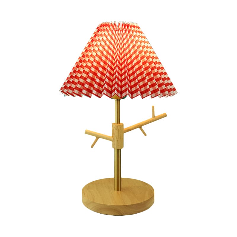 Nordic Vouw Nachtkastlamp met Ornamentenplank | Stijlvolle en Functionele Verlichting voor Slaapkamer