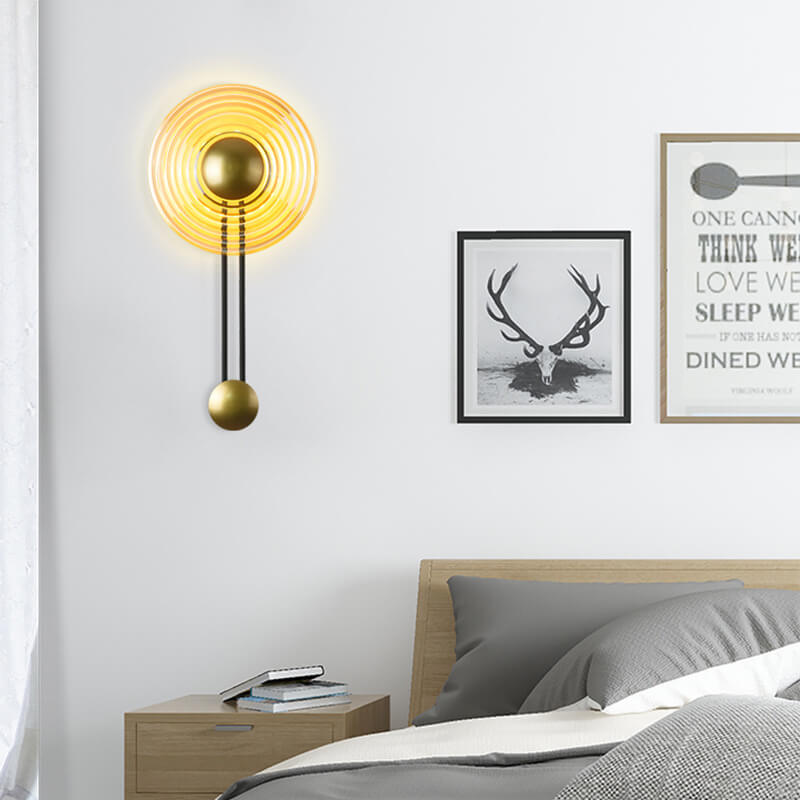 CircaGlow - Moderne LED wandlamp met cirkelvormig ontwerp en arm