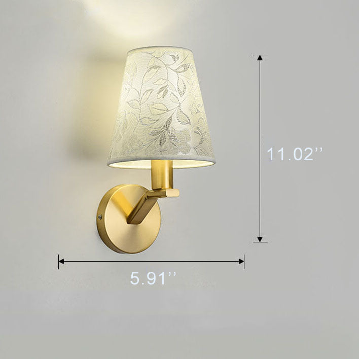 LumiBloom - Moderne Stoffen Kuppel Wandlamp met 1 Lichtarm