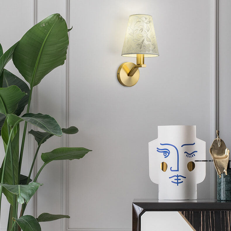 LumiBloom - Moderne Stoffen Kuppel Wandlamp met 1 Lichtarm