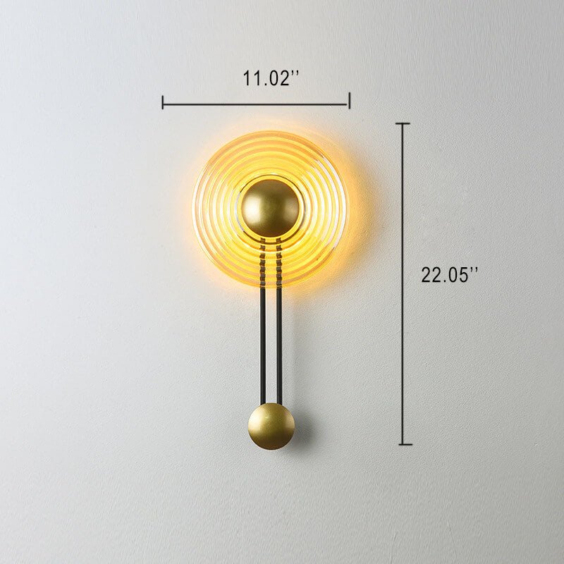 CircaGlow - Moderne LED wandlamp met cirkelvormig ontwerp en arm