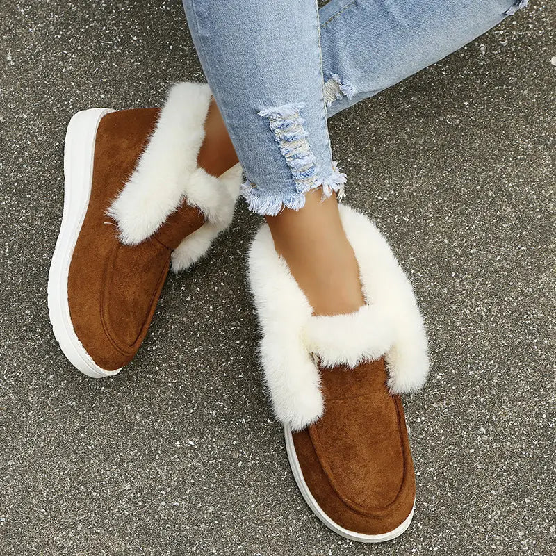 Luxe Warme Sarah Pantoffels voor Dames | Fluffy Huispantoffels met Antislipzool