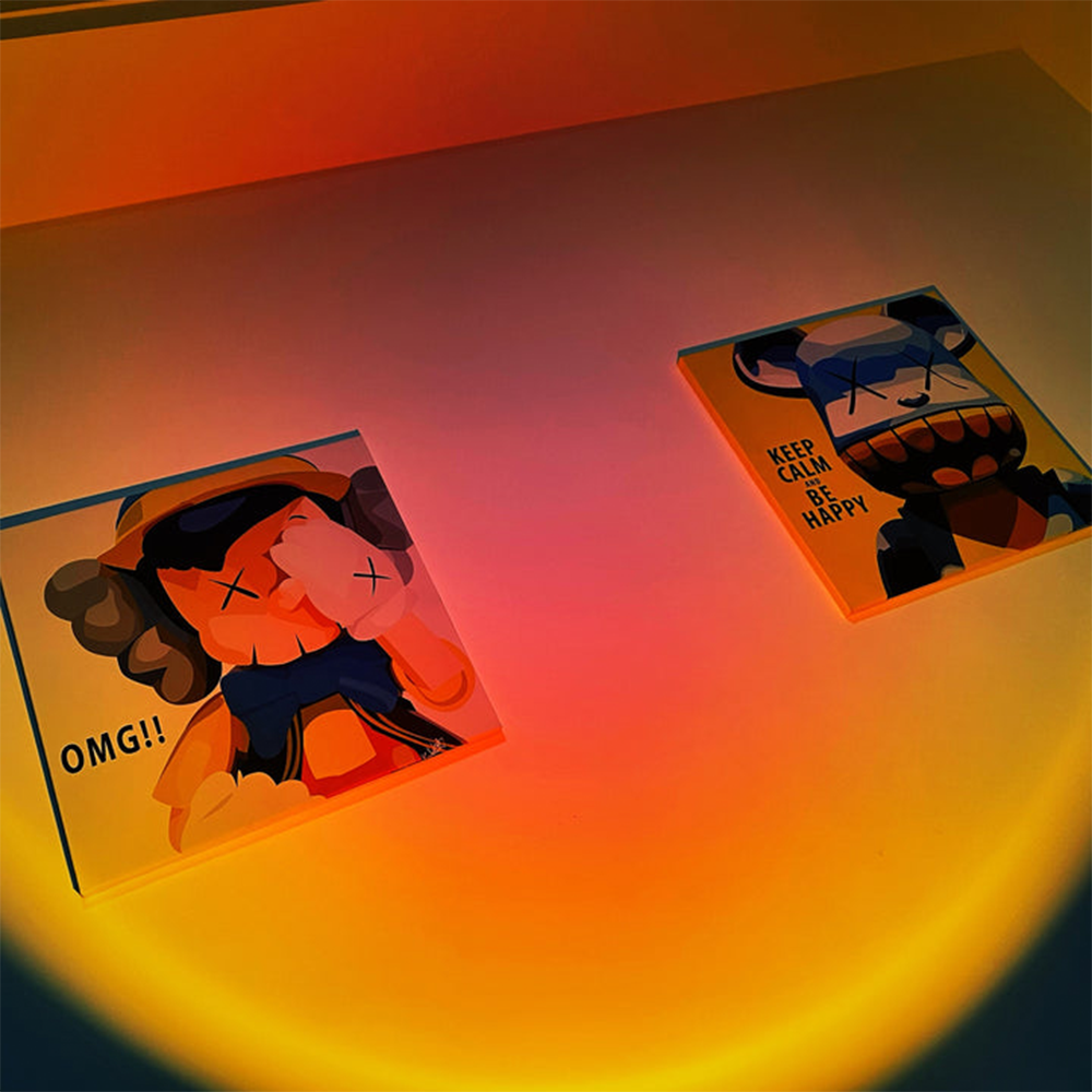 BrightGlow - Retro Zonsondergang Tafellamp | Sfeervolle Verlichting voor Elke Kamer