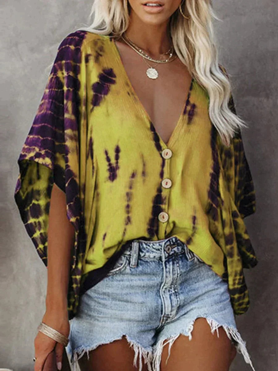 Celina - Elegante Losvallende Blouse voor Lente en Zomer - Stijlvol en Comfortabel