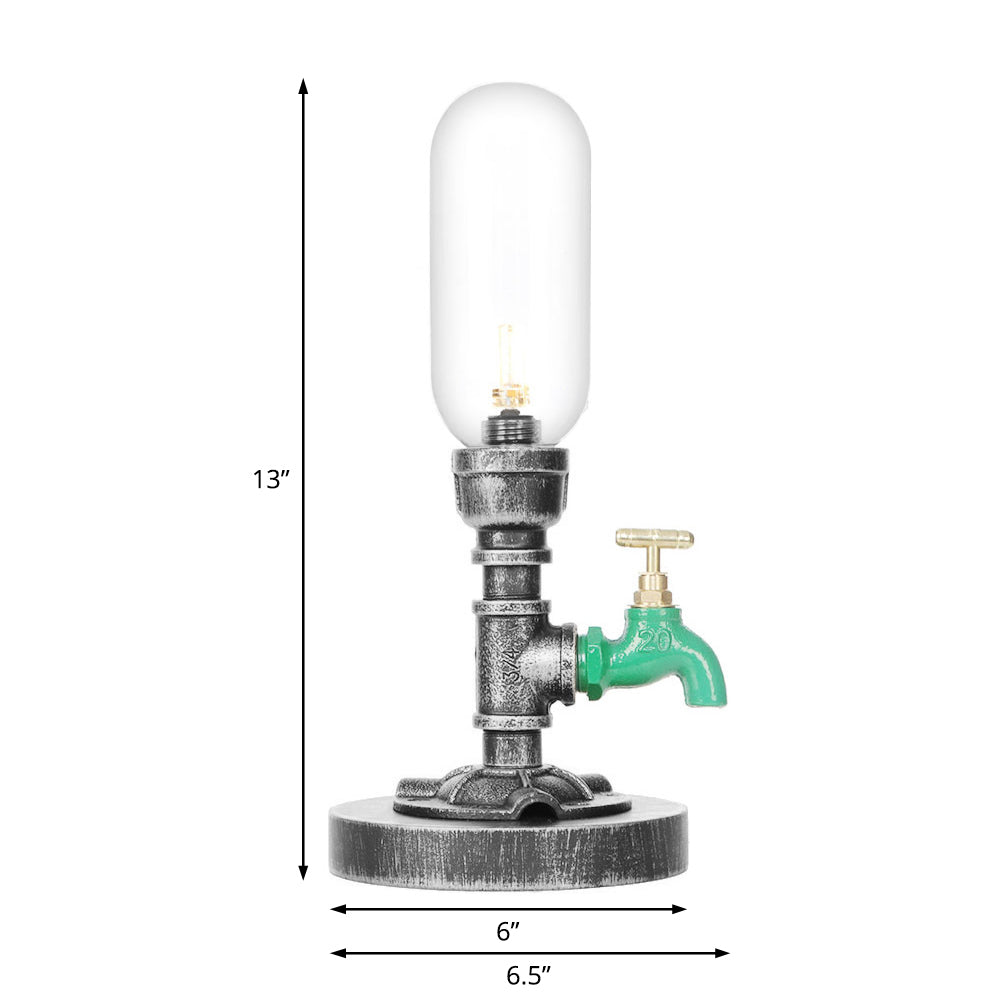 AmberLicht - Klassieke Glazen Tafellamp met Kap | Sfeervolle Verlichting voor Elk Interieur