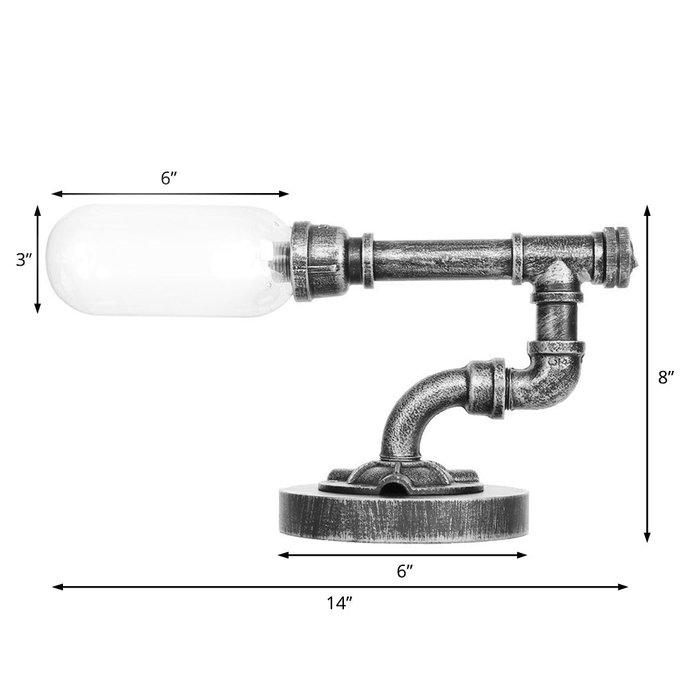 AmberLicht - Klassieke Glazen Tafellamp met Kap | Sfeervolle Verlichting voor Elk Interieur