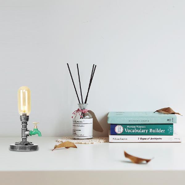 AmberLicht - Klassieke Glazen Tafellamp met Kap | Sfeervolle Verlichting voor Elk Interieur