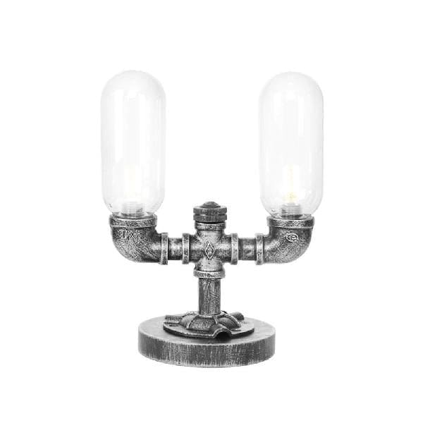 AmberLicht - Klassieke Glazen Tafellamp met Kap | Sfeervolle Verlichting voor Elk Interieur