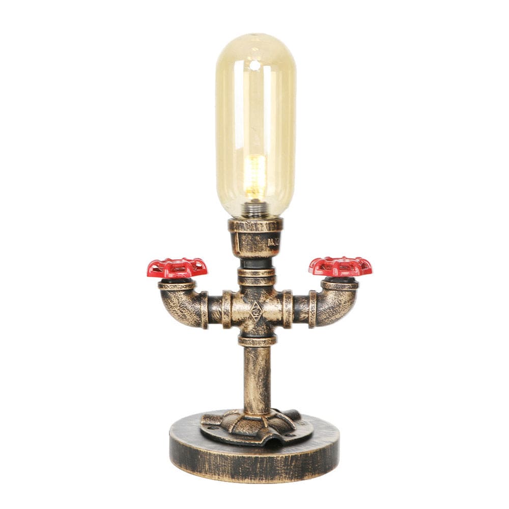 TechLicht - Moderne Tafellamp met Industrieel Design en Metalen Pijp voor Unieke Verlichting