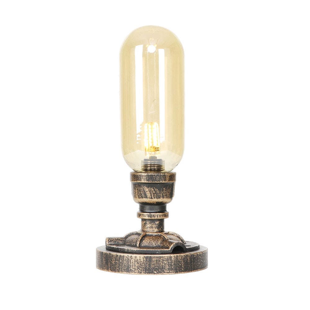 TechLicht - Moderne Tafellamp met Industrieel Design en Metalen Pijp voor Unieke Verlichting