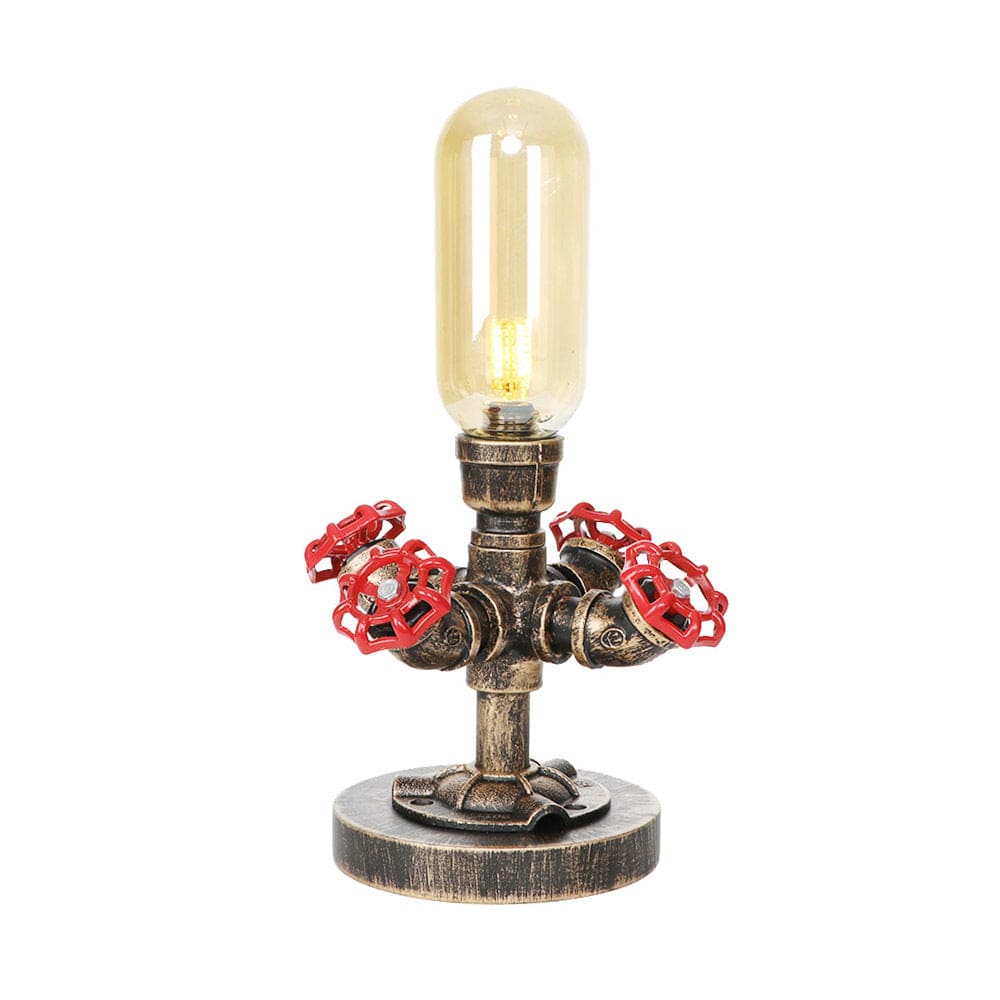 TechLicht - Moderne Tafellamp met Industrieel Design en Metalen Pijp voor Unieke Verlichting