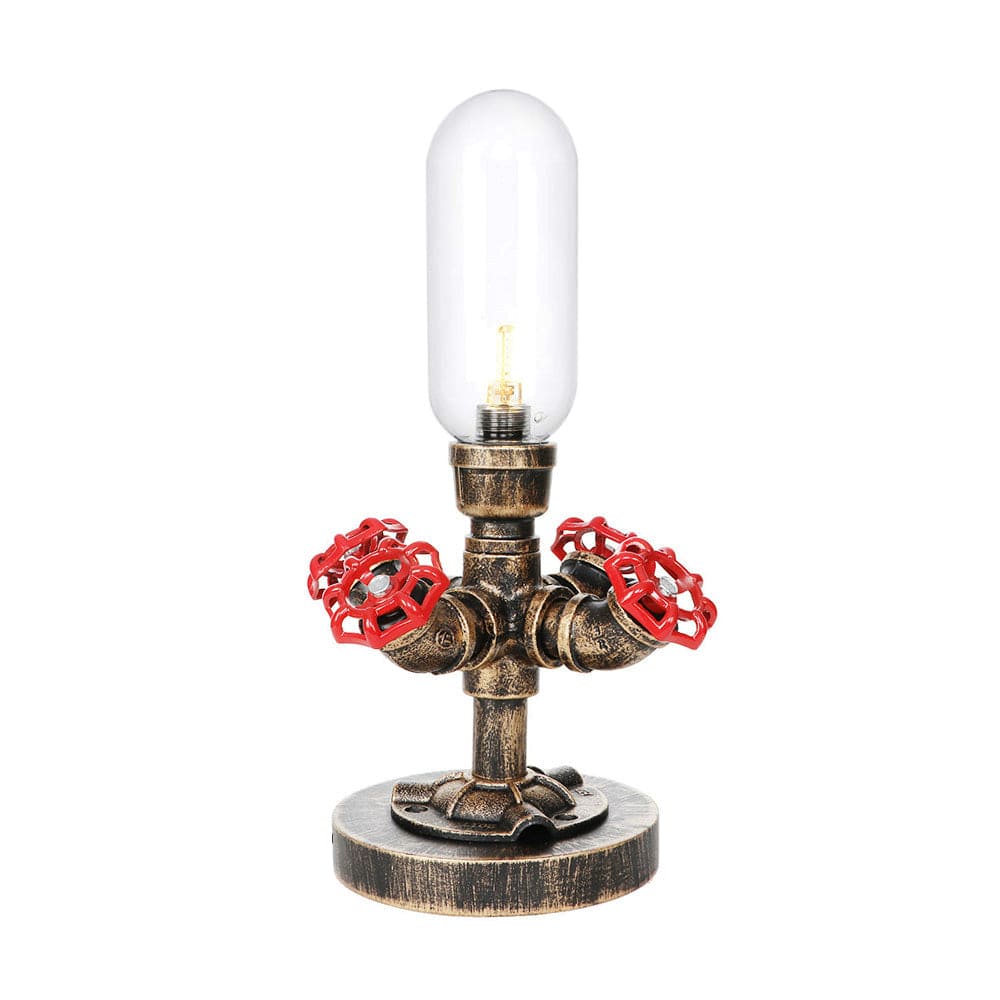 TechLicht - Moderne Tafellamp met Industrieel Design en Metalen Pijp voor Unieke Verlichting