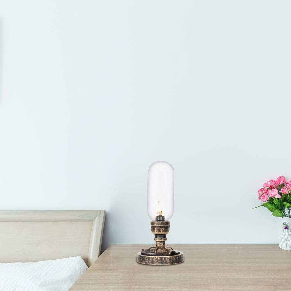 TechLicht - Moderne Tafellamp met Industrieel Design en Metalen Pijp voor Unieke Verlichting