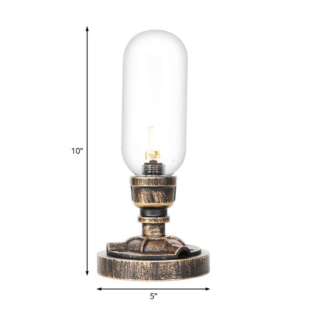 TechLicht - Moderne Tafellamp met Industrieel Design en Metalen Pijp voor Unieke Verlichting
