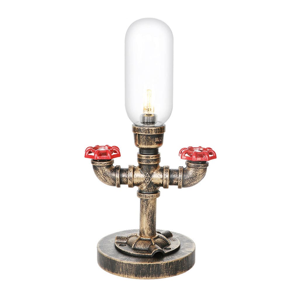 TechLicht - Moderne Tafellamp met Industrieel Design en Metalen Pijp voor Unieke Verlichting