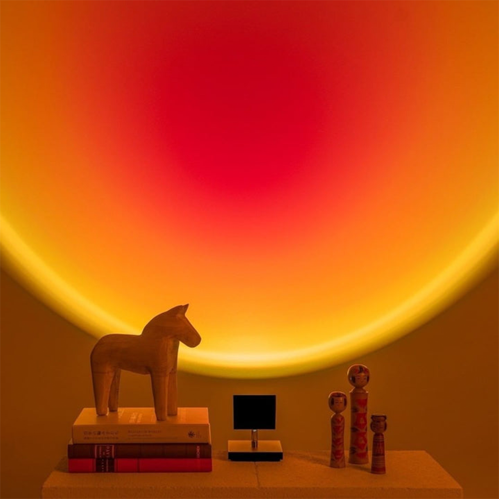 BrightGlow - Retro Zonsondergang Tafellamp | Sfeervolle Verlichting voor Elke Kamer