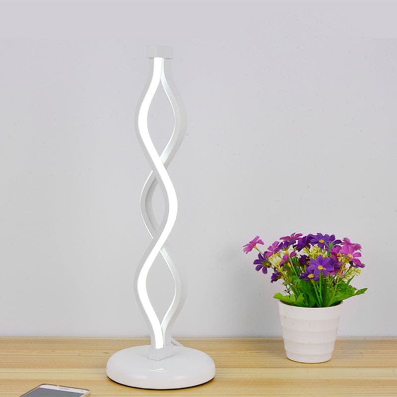 SpiralLicht - LED Witte Spiraalvormige Tafellamp | Moderne Verlichting voor Elk Interieur