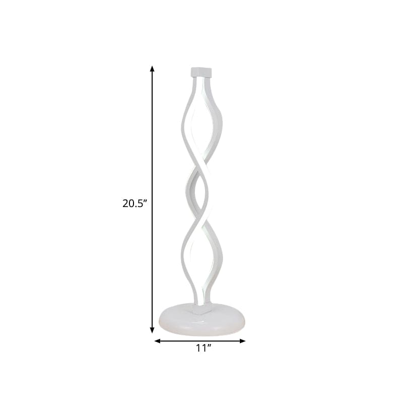 SpiralLicht - LED Witte Spiraalvormige Tafellamp | Moderne Verlichting voor Elk Interieur