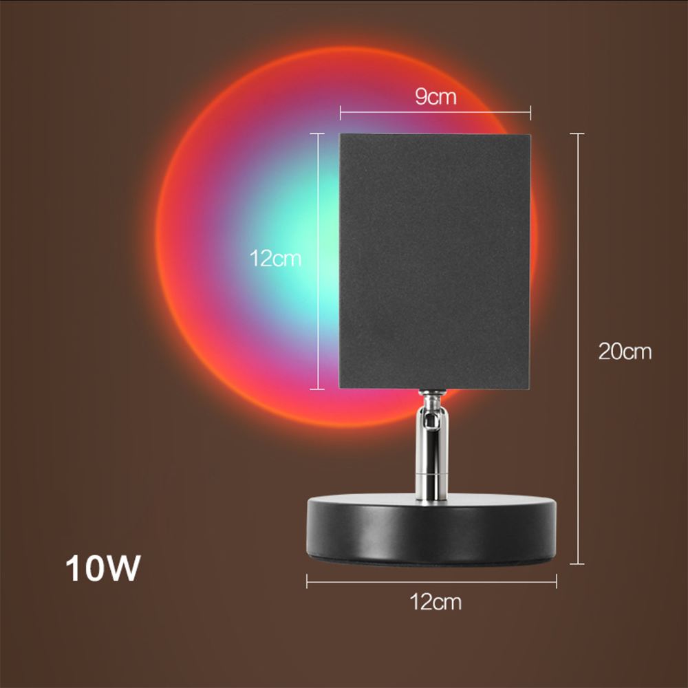 BrightGlow - Retro Zonsondergang Tafellamp | Sfeervolle Verlichting voor Elke Kamer