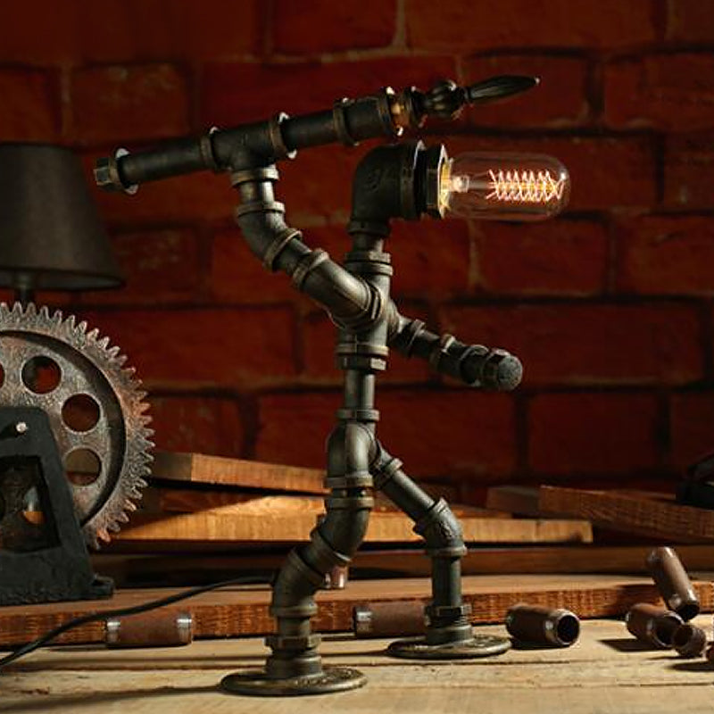 RoboGlow - Cyberpunk Robot Tafellamp voor Unieke Sfeerverlichting