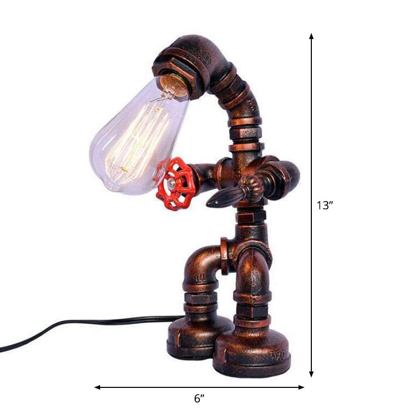 RoboGlow - Cyberpunk Robot Tafellamp voor Unieke Sfeerverlichting