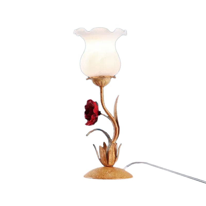 BloemLicht - Tafellamp met Bloemmotief voor Nachtkastje | Sfeervolle Verlichting voor de Slaapkamer