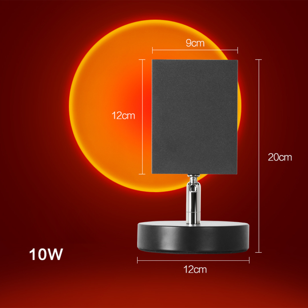 BrightGlow - Retro Zonsondergang Tafellamp | Sfeervolle Verlichting voor Elke Kamer