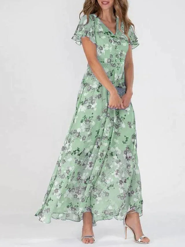 Elina - Modieus Bloemenprint Jurk