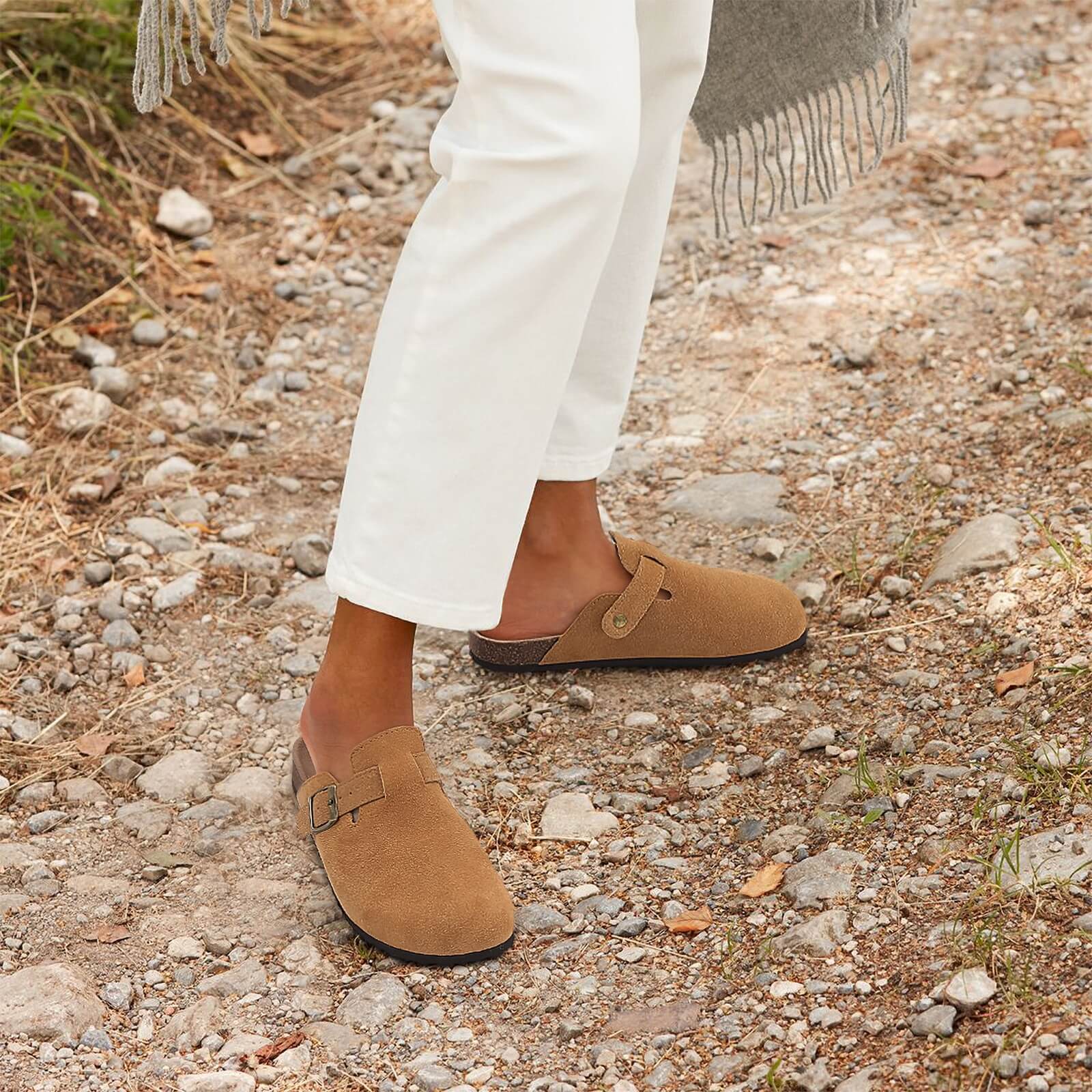 SuedeStyle - Moderne en Stijlvolle Suède Pantoffels voor Dames