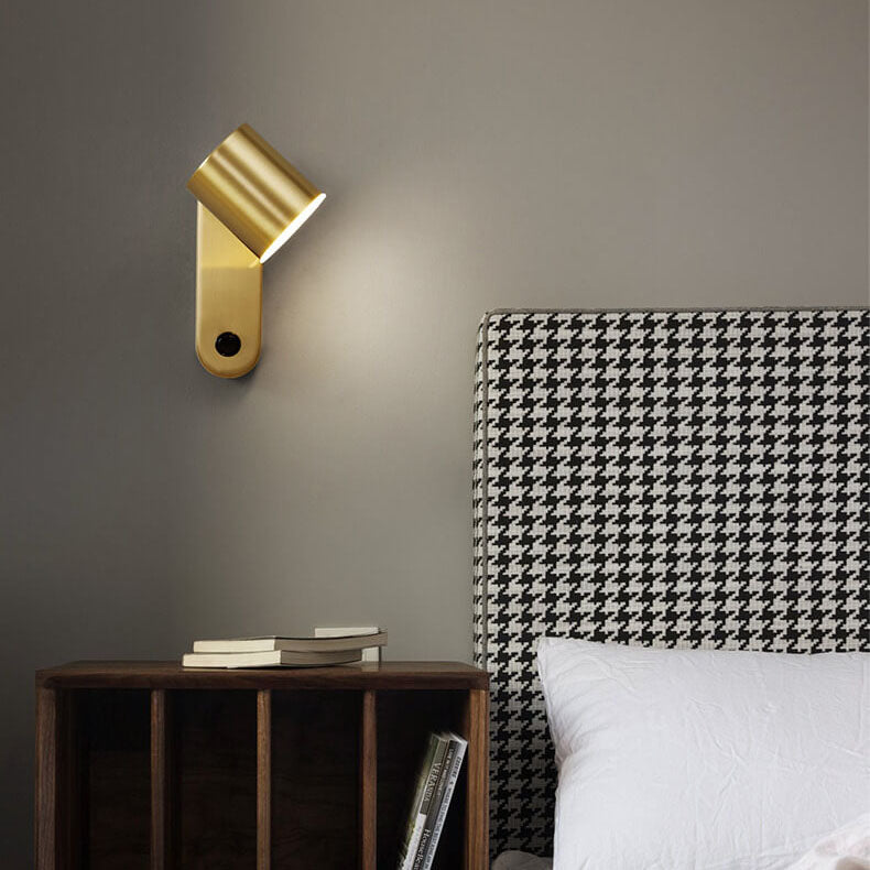 CopperLux - Moderne wandlamp met cilindervormig koperdesign | Stijlvolle verlichting voor elk interieur